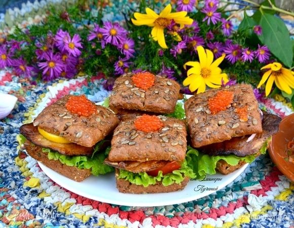 По желанию можно добавить немного икры сверху.