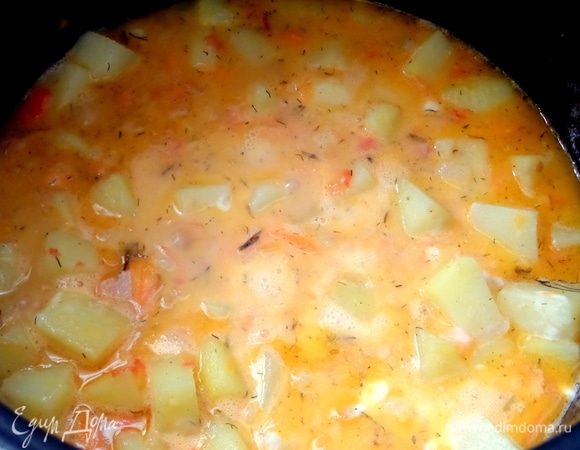 Размешать, закрыть крышку и включить программу «тушение» на 50 минут. Но рагу будет готово и за полчаса.