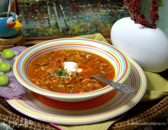 Угощаемся очень вкусным сытным супчиком!