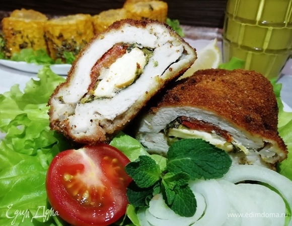 Извлекаем все зубочистки и подаем наше ароматное нежное мясо с овощами и горчицей.