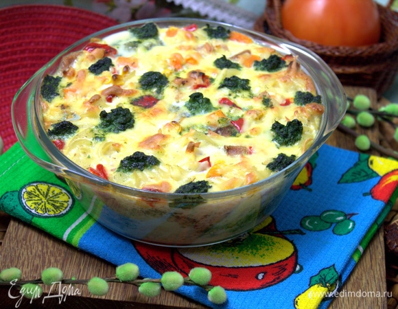 При желании можно запечь запеканку порционно.