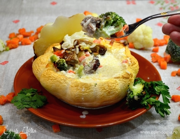 Очень нежно, вкусно и полезно! Из такого набора овощей и продуктов блюдо можно смело подать детям, кормящим мамочкам и всем желающим домочадцам!