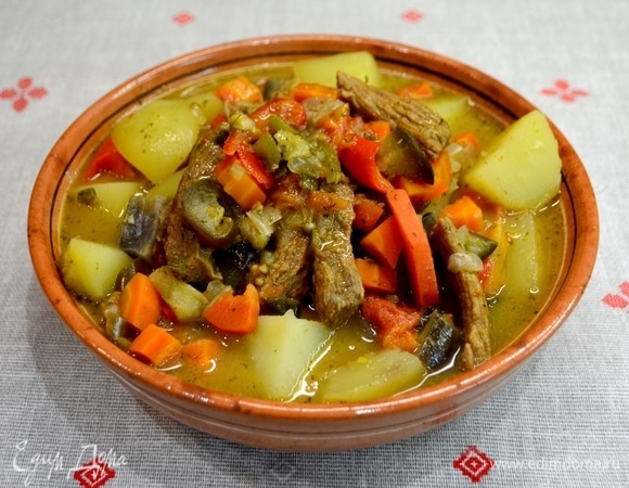 Какие аромат и цвета! Сохранена целостность кусков овощей.