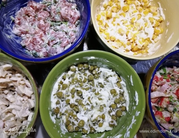 Все готово, можно собирать салат.