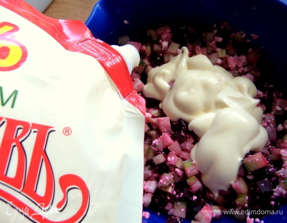 Для заправки возьмем майонез ТМ «Махеевъ».