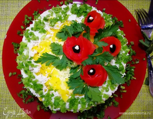 Украшаем торт по желанию.