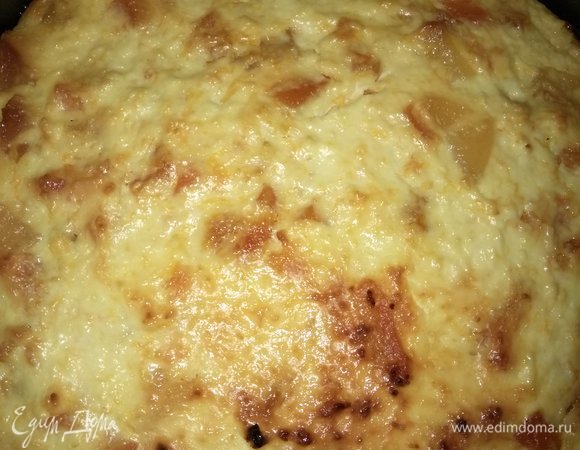 Когда запеканка испечется, вынуть ее и дать немного остыть.