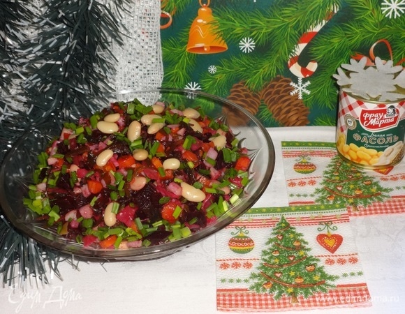 Выложить винегрет в салатник и подать к праздничному столу! Приятного аппетита! Всех с наступающими праздниками!