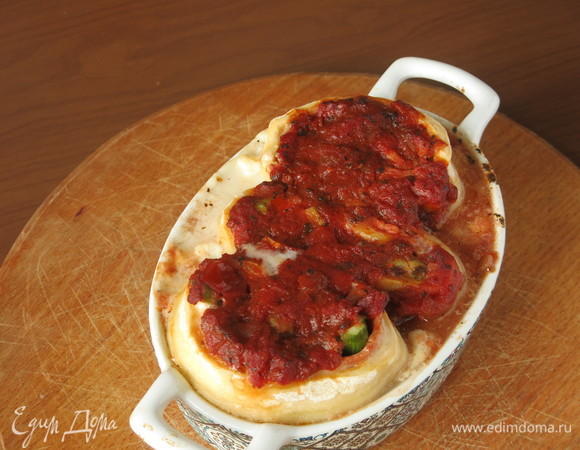 Запекаем при 205°C 25–35 минут в зависимости от толщины теста. У меня более толстые листы, выдержала 35 минут.