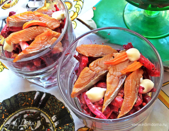 Вот так выглядит подача в стаканах.