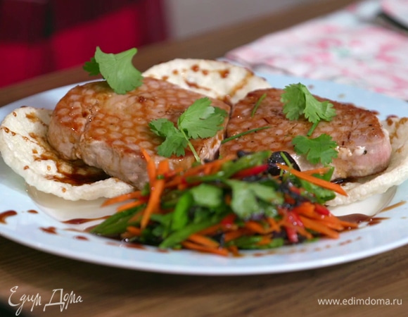 Подавать с замаринованными овощами.