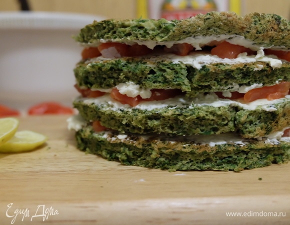 И так собираем торт до конца, у меня получилось вот так!