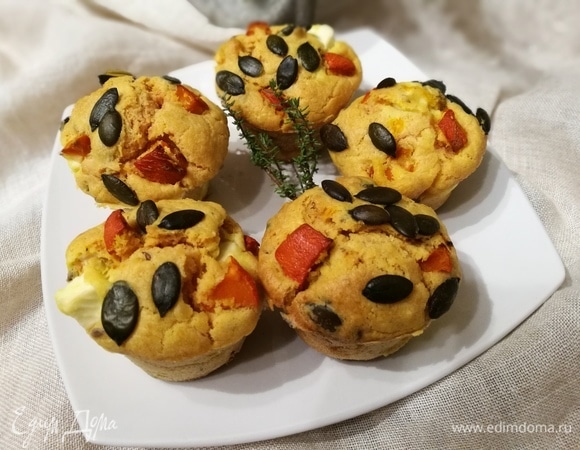 Веселые маффины готовы)