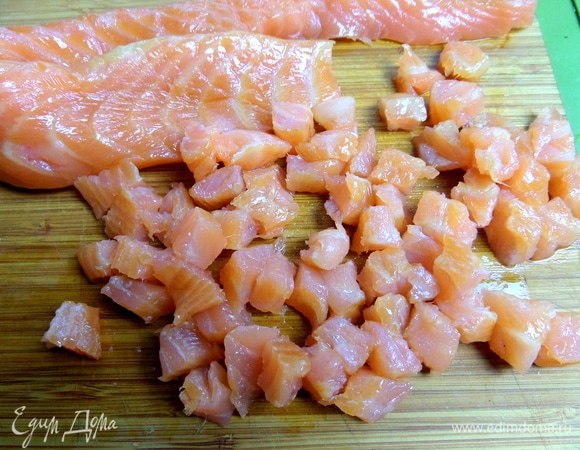 Затем — на кубики.