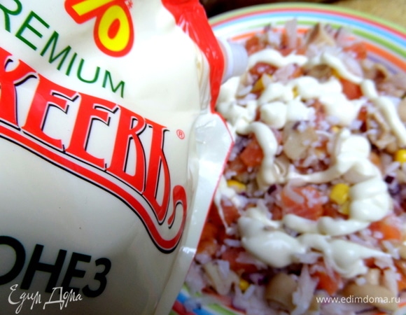 Заправить майонезом ТМ «МахеевЪ».