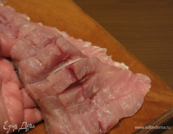 Аналогично нарезаем вторую половину.