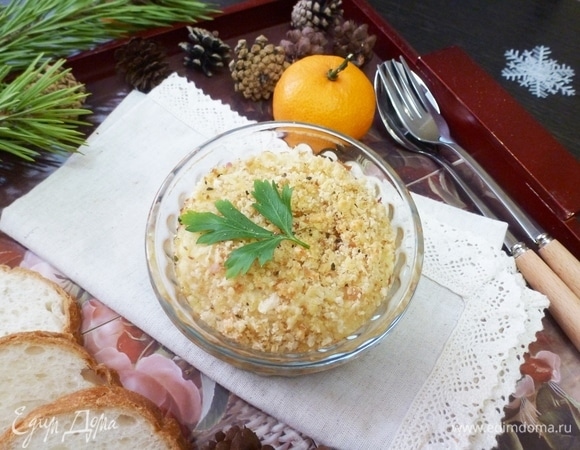 Яйца кокот с грибным муссом готовы.