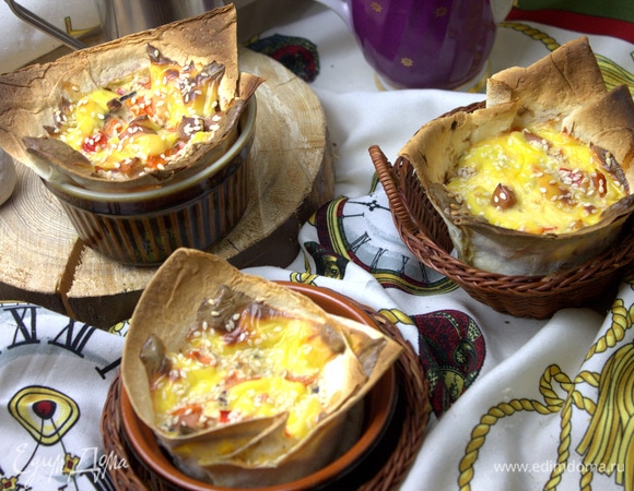 Подаем к завтраку корзиночки теплыми.