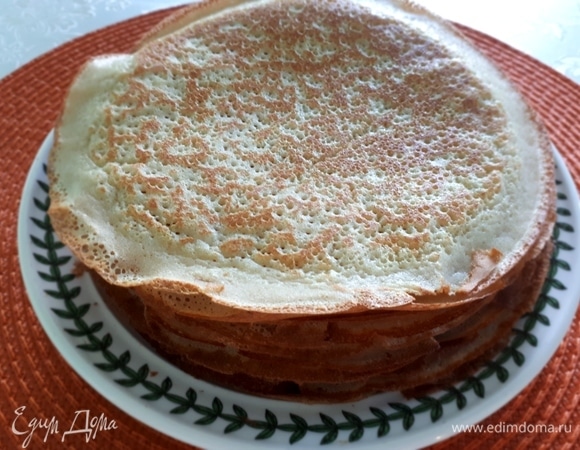 Готовые блинчики подавать с любимыми добавками и начинками) Приятного аппетита!