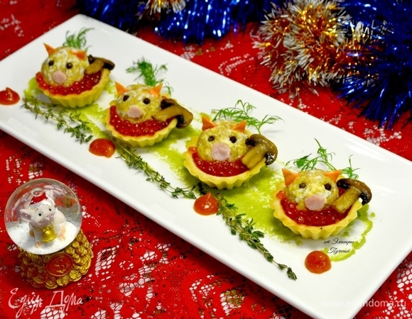 Приятного аппетита! И с наступающим Новым годом! Пусть вам будет весело и вкусно, как этим свинкам! А как известно, свинки плохое есть не будут!