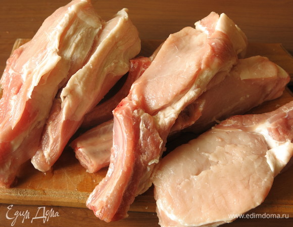 Нарезаем корейку.