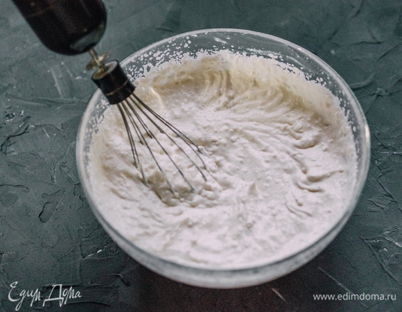 И взбить миксером.