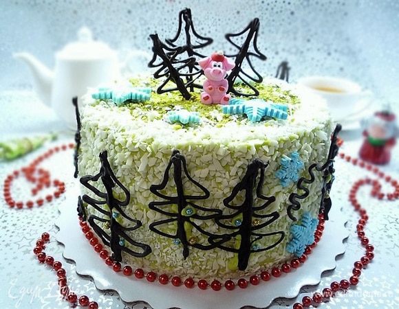 А когда все попросят чайку, выносите им вот эту красоту! Приятного чаепития! С Наступающим Новым годом!