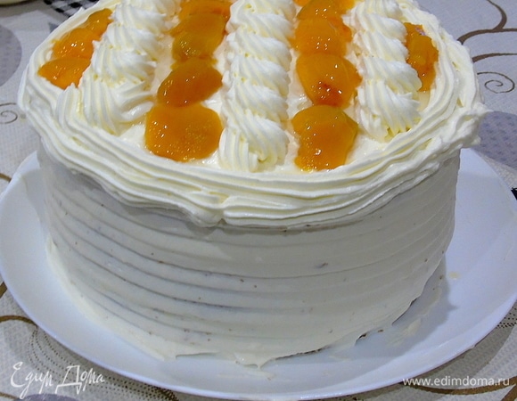 Вот такой высоты вышел наш тортик.