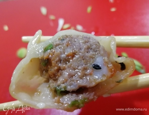 Гедза получились сочными и вкусными.