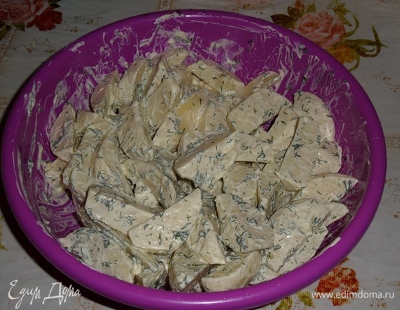 Хорошо перемешиваем массу.