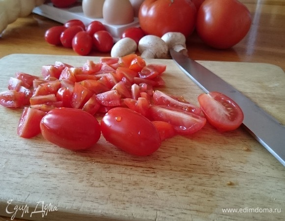 И помидоры черри.