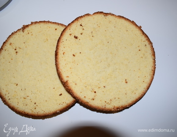 Далее повторяем процедуру 3 раза, в итоге должно получиться 8 коржей.