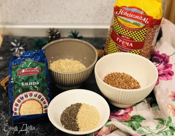 Семена чиа и киноа ТМ «Националь» можно перемешать в одной тарелке.