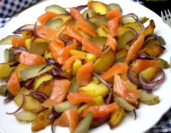 Перенести на салат.