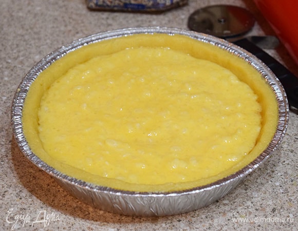 Выложить рисовую начинку в форму.