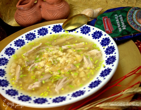 Подаем такой интересный супчик к столу!