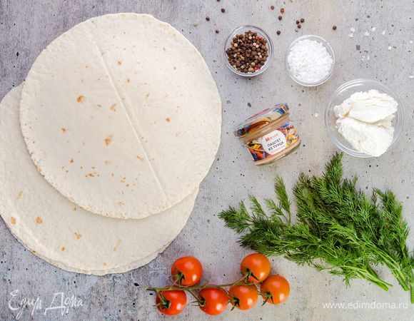 Для приготовления закуски нам понадобятся следующие ингредиенты.