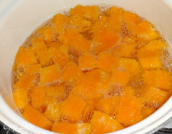 Тыкву отварить до готовности.