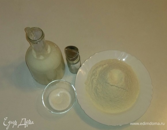 Вот все необходимые ингредиенты для теста.