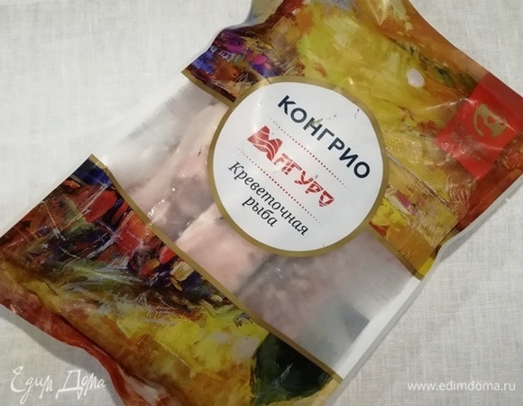 Креветочную рыбу конгрио ТМ «Магуро» размораживаем согласно инструкции на упаковке.