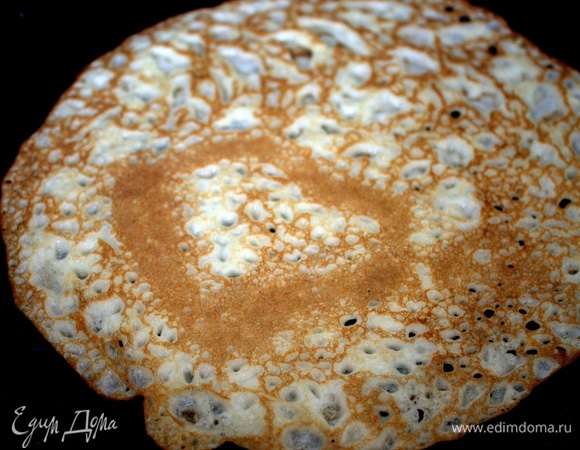 Один блинчик получился с таким сердечком!