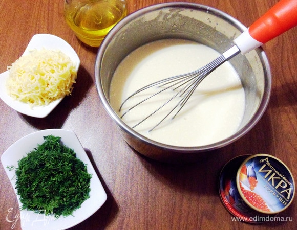 Вымешать тесто до гладкости.