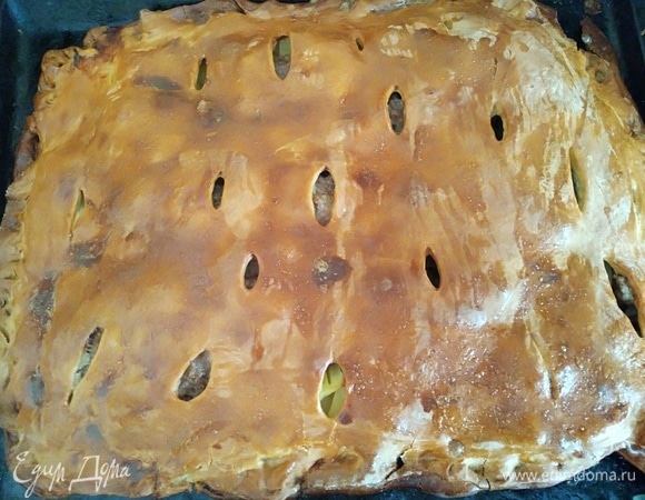 Духовку разогреть до 200°C. Выпекать 50 минут. Через 20 минут убавить жар до 170°C и допечь.