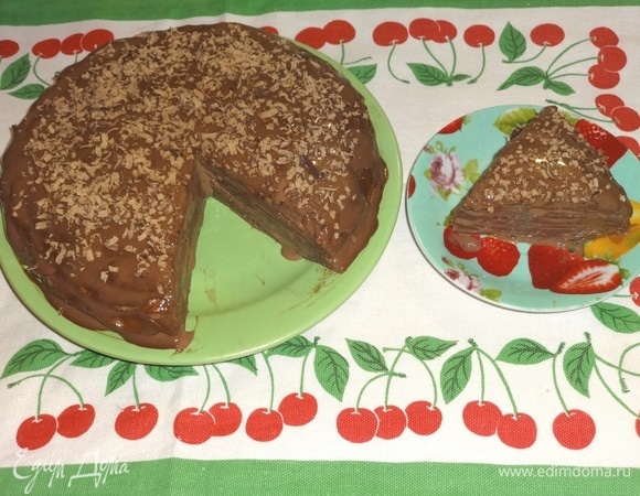 Разрезать его на порции и подать к столу. Приятного аппетита! Веселой Масленицы!