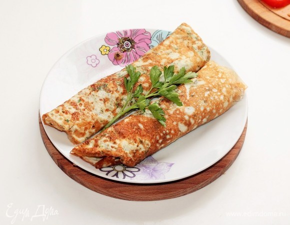 Свернуть рулетиками.