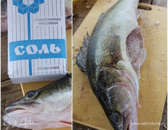 Рецептов подготовки рыбы к процессу копчения множество. И добавок и приправок рекомендуется тоже немало. Но я сторонник методики «не усложняй, и будет тебе счастье и удовольствие». Поэтому была взята соль. Вот такая, крупного помола. Каменная, так сказать. Хорошо натираем тушки. Втираем соль в чешую, натираем внутренности, внутрь головы тоже соль втереть стоит.