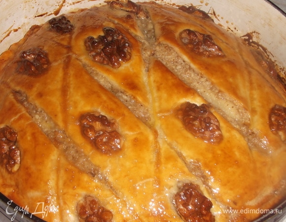 Поставить в духовку еще на 15 минут до полной готовности.