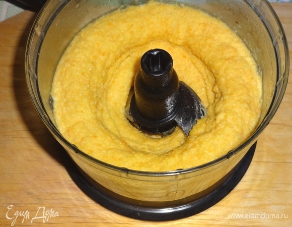 Измельчить овощи до состояния пюре.