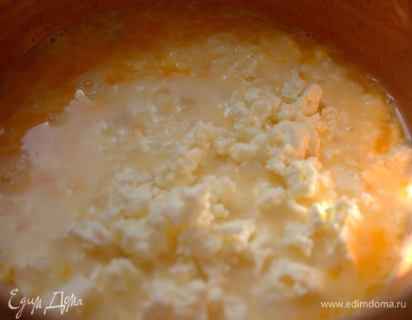 Ввести в яйца.