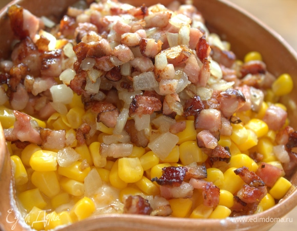 И лук с беконом.